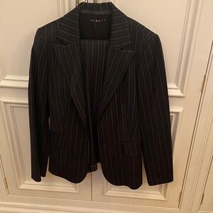 Sisley Black Pinstripe Pantsuit